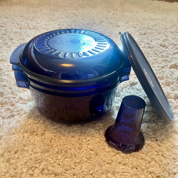 Tupperware Blue Steamer Stack Cooker Set - Picture 5 of 5